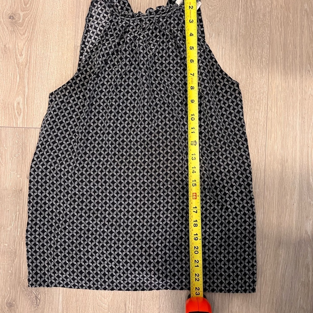 Cynthia Rowley Black and White Geometric Tank Top - Picture 3 of 5